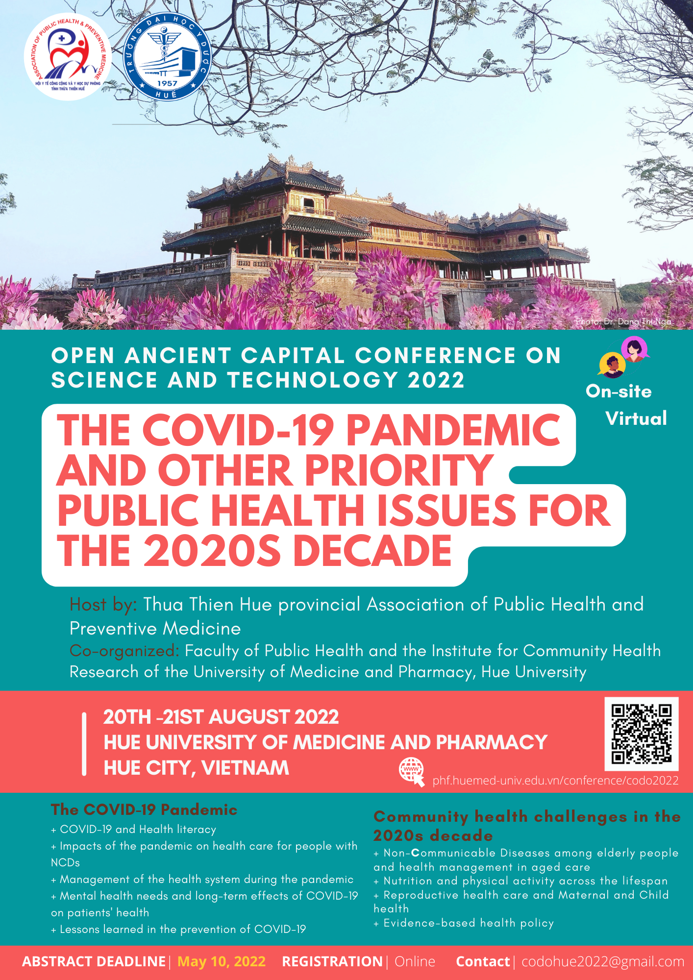 Hội nghị Khoa học Cố Đô Mở Rộng 2022: Đại dịch COVID-19 và các vấn đề Y tế Công cộng ưu tiên